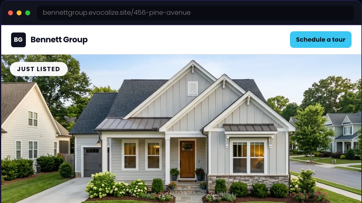 SmartSite landing pages
