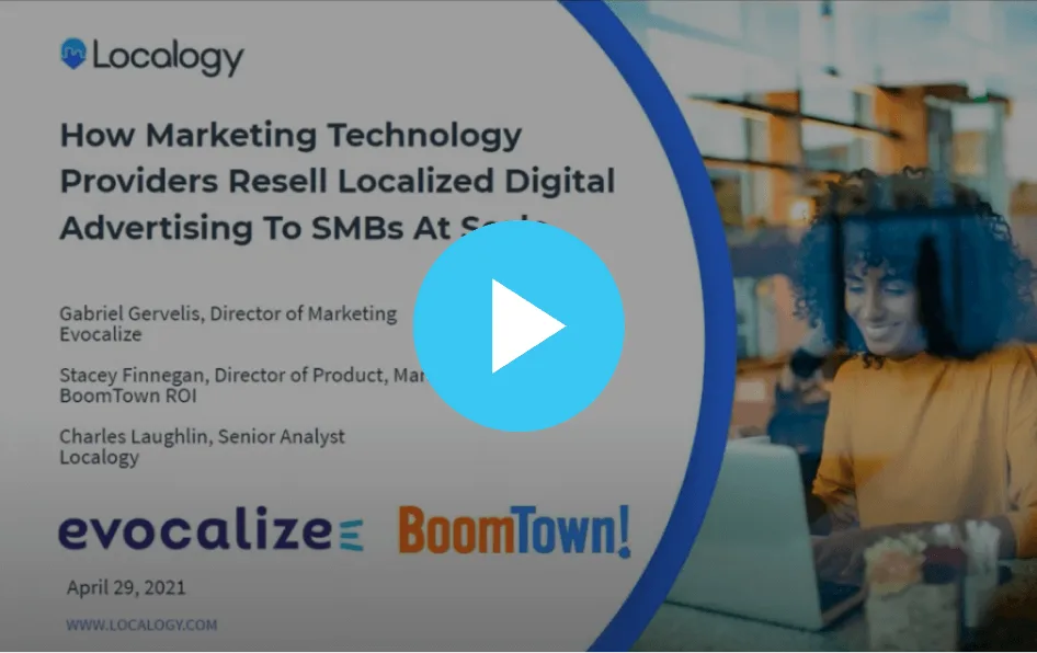 Reselling localized digital advertising to SMBs at scale
