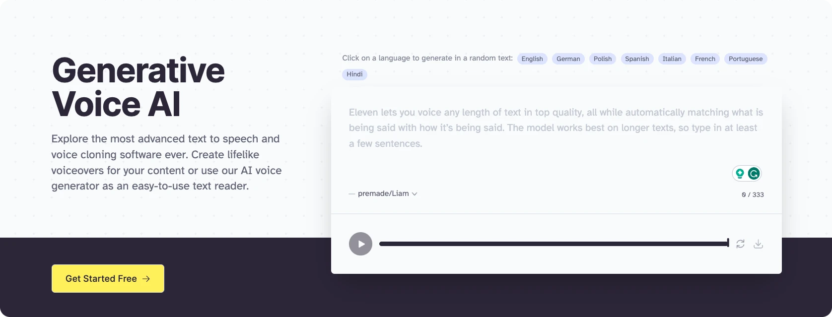 One of the AI tools for multi-location franchises is ElevenLabs