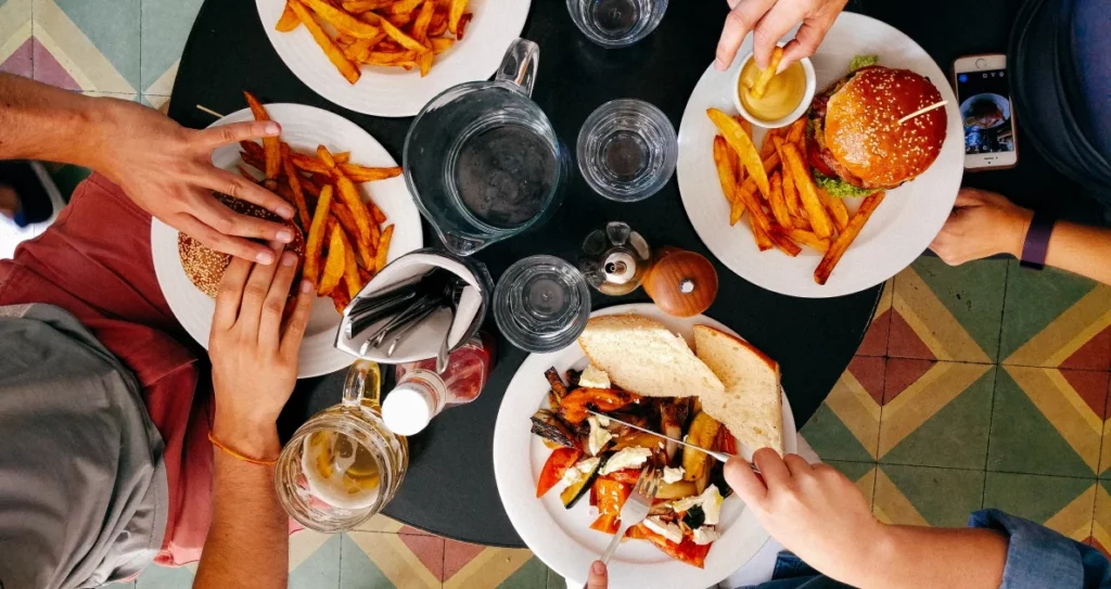 Restaurant food