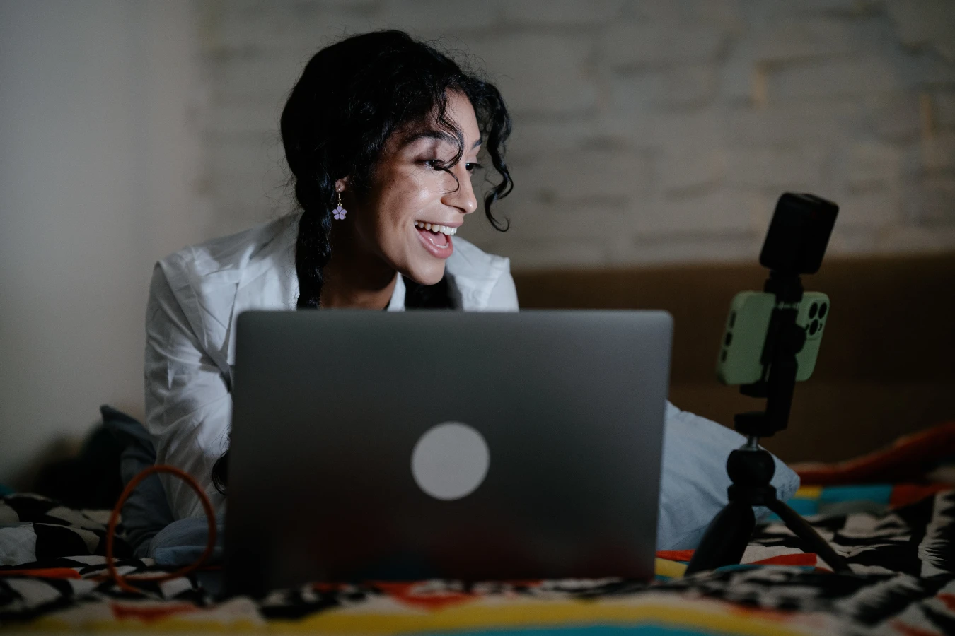 Social media video for loan officers: Person recording a video