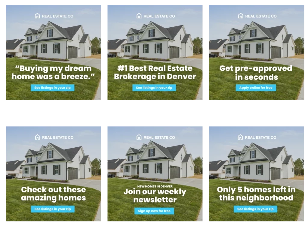 Real estate ads on Facebook using influence levers