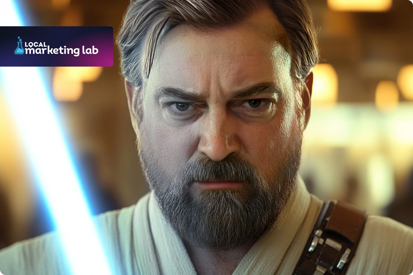 Barbell marketing strategy: Rev Ciancio AI image as Obi Wan Kenobi