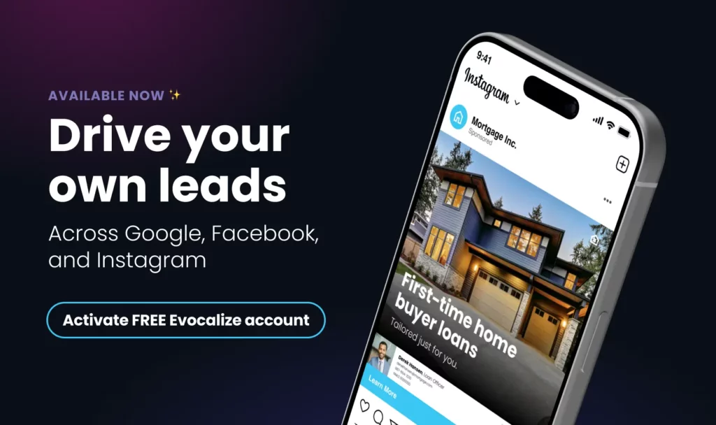 Drive your own leads across Google, Facebook, and Instagram with Evocalize