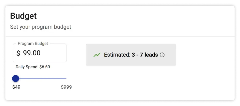Evocalize results estimation