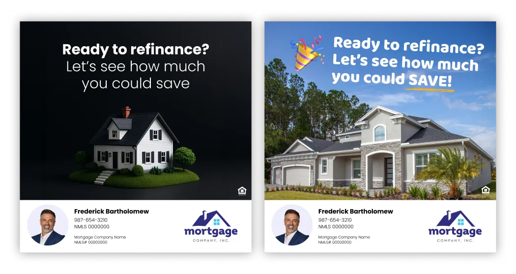 Example mortgage ads