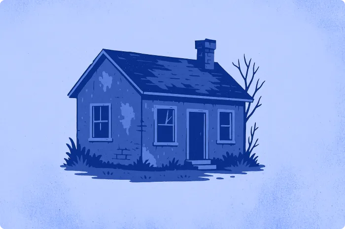 Old worn-out house: real estate leads don't convert