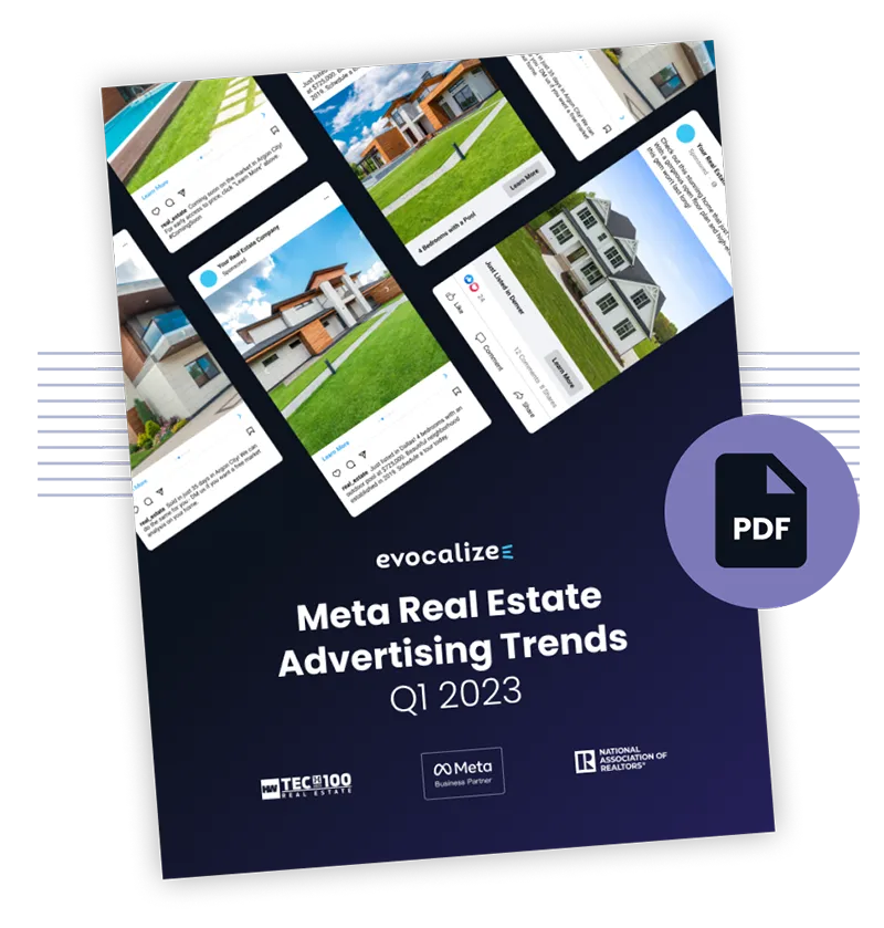 Cover image of the Meta Real Estate Advertising Trends report showcasing key insights and strategies for successful marketing in the real estate industry.