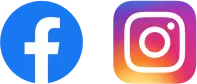 Digital marketing channel logos Facebook and Instagram