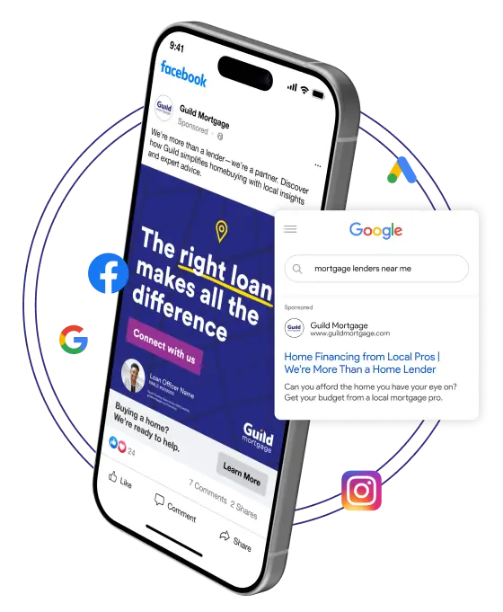 Loan officer lead generation for Guild Mortgage with Evocalize 