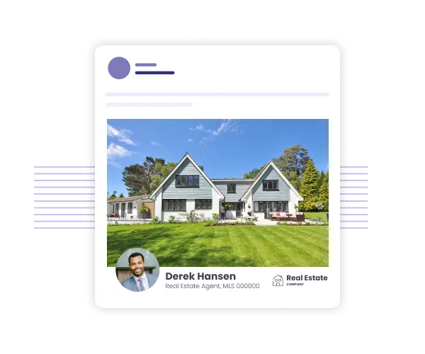 Organic real estate ad on Facebook or Instagram