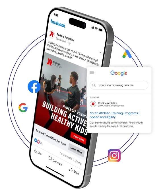 Redline Athletics digital marketing with Evocalize
