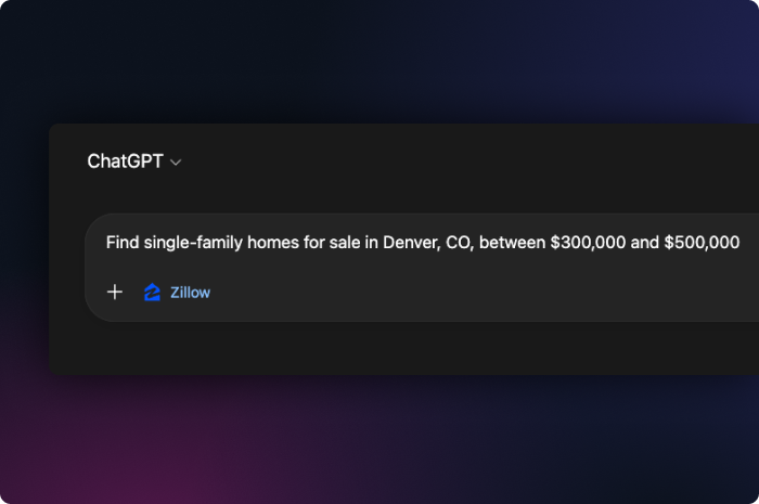 Zillow ChatGPT integration